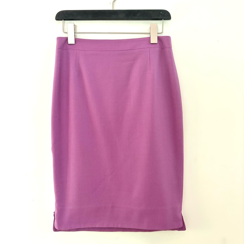 Elite Tahari Size 4 Pencil Skirt Pink Purple